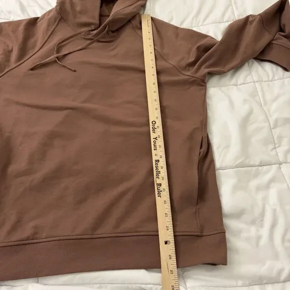 Lululemon Sweatshirt Mens Large Brown City Sweat Hoodie Pullover Sweater LM3AUPS Sweaters